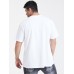 Mens Hand-Painted Strawberry Print O-Neck Plus Size Short Sleeve T-Shirt