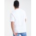 Mens Hand-Painted Bear Print Cotton Short Sleeve Casual Plus Size T-Shirt