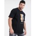 Mens Mechanical Bear Graphic Print Casual Cotton Plus Size T-Shirt