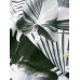Mens All Over Tropical Plant Leaf Print Lapel Holiday Short Sleeve Shirts