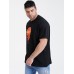 Mens Sunset Graphic Print Cotton O-Neck Short Sleeve Plus Size T-Shirt