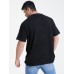 Mens Sunset Graphic Print Cotton O-Neck Short Sleeve Plus Size T-Shirt
