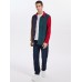 Mens Corduroy Multi Color Patchwork Lapel Casual Long Sleeve Shirts