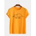 Mens Not Today Cat Print Brief Style Short Sleeve Casual T-Shirts
