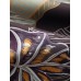 Mens All Over Leaf Print Revere Collar Short Sleeve Holiday Shirts