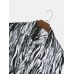 Mens Abstract Wave Print Button Up Holiday Long Sleeve Shirts With Pocket