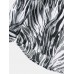 Mens Abstract Wave Print Button Up Holiday Long Sleeve Shirts With Pocket