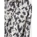 Mens All Over Print Button Up Lapel Holiday Long Sleeve Shirts