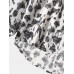 Mens All Over Print Button Up Lapel Holiday Long Sleeve Shirts