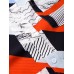 Mens Geometry Print Lapel Short Sleeve Holiday Casual Shirts