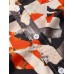 Mens Colorful Print Chest Pocket Short Sleeve Casual Shirts