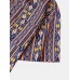 Mens Tribal Geometry Print Short Sleeve Casual Shirts