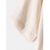 Mens Solid Color V-Neck Bandage Relaxed Fit Half Sleeve T-Shirts