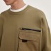 Solid Color Sweatshirt Men Hoodie Crewneck Sweatshirts Winter Autumn Casual Streetwear