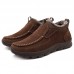 Mens Fur-Lined Winter Snow Boots Shoes Men Sport Warm Moccasins Loafers Ankle Boots Casual Sneakers