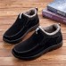 Mens Fur-Lined Winter Snow Boots Shoes Men Sport Warm Moccasins Loafers Ankle Boots Casual Sneakers