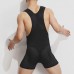 Mens Sleeveless Jumpsuit Breathable Mesh Vest Sprot Fitness Home Dance Romper Bodysuit
