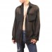 Men Mesh Sheer Shirt Casual Loose Blouse Beach UV-proof Party Club Top Outdoor Hiking