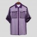 Men Mesh Sheer Shirt Casual Loose Blouse Beach UV-proof Party Club Top Outdoor Hiking