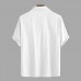 Men's Short Sleeve Button Down T-shirt Business Office Blouse Outdoor Hiking