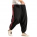 Men Loose Pants Vintage Casual Yoga Trousers Linen Baggy Pants Outdoor Hiking