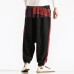 Men Loose Pants Vintage Casual Yoga Trousers Linen Baggy Pants Outdoor Hiking