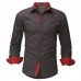 Men Shirt Luxury Slimming Casual Button-down Formal Tops Outdoor Hiking Business