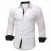 Men Shirt Luxury Slimming Casual Button-down Formal Tops Outdoor Hiking Business