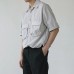 INCERUN Mens Short Sleeve Shirt Button Up Breathable Business Work Formal Plain Top Tee