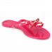 Women's Shoe Sandals Flip Flops Bow tie Flat Slipper Beach Rain Fashion Jelly Color Sandals