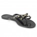 Women's Shoe Sandals Flip Flops Bow tie Flat Slipper Beach Rain Fashion Jelly Color Sandals