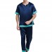 Mens Sleeping Suit Short Sleeve Pyjamas Nightwear Sleepwear Lounge-wear Indoor Home