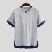 Mens Sleeping Suit Short Sleeve Pyjamas Nightwear Sleepwear Lounge-wear Indoor Home