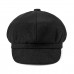 Women Wool Peaked Baker Cap Octagonal Beret Autumn Winter Warm Hat Outdoor Hiking Travel