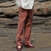 Cotton Trousers Mens Loose Drawstring Vintage Pants Outdoor Hiking Travel