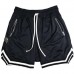 Men Sport Shorts Athletic Short with Pockets Polyester Ball Games Exercise Shorts Elastic Waist New Mesh Fitness Shorts
